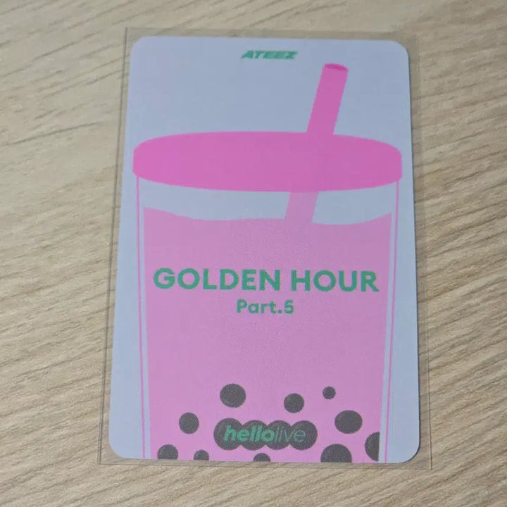 [BUNJANG] ATEEZ Golden Hour: Part. 5 Hello Live POB Photocard Mingi / 민기)에이티즈 골든아워5 헬로라이브 특전 밀크티