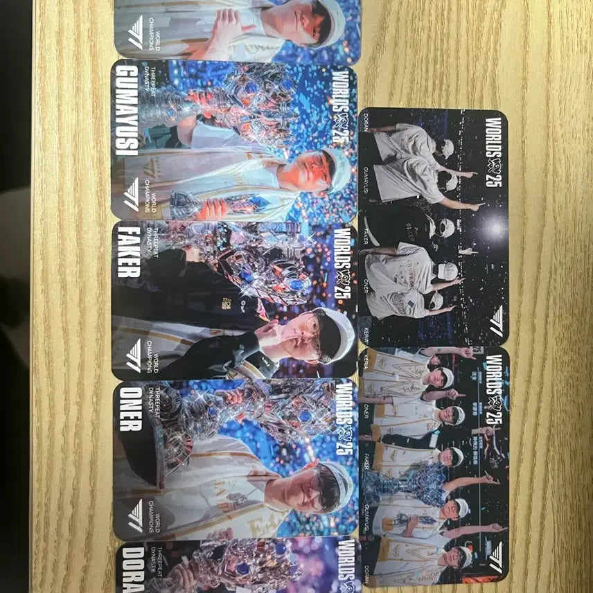 [BUNJANG] T1 Worlds 2025 Photocard Full Set + T1 Soop Booth Photocard / MSI  T1 티원 월즈 우승 포토카드 풀세트+ T1 soop부스 포카