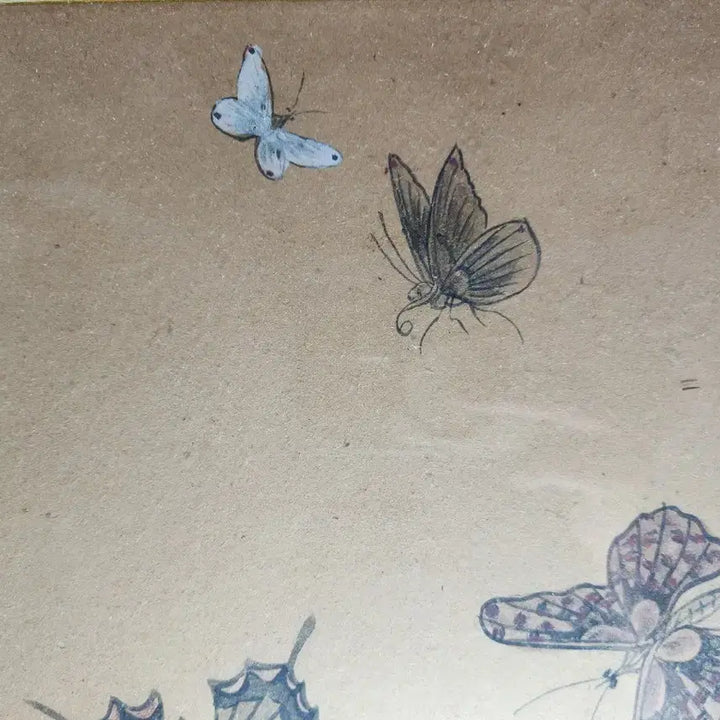 [BUNJANG] Traditional Korean Painting (Hwajodo) - Butterflies and Flowers / 화접도 나비 민화
