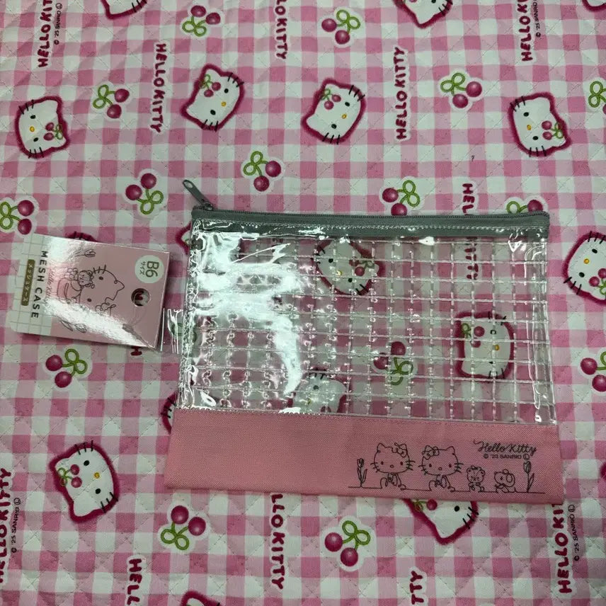[BUNJANG] Hello Kitty Classic PVC Pouch Pink / 헬로키티 고전 PVC 파우치 핑크 키티 새상품