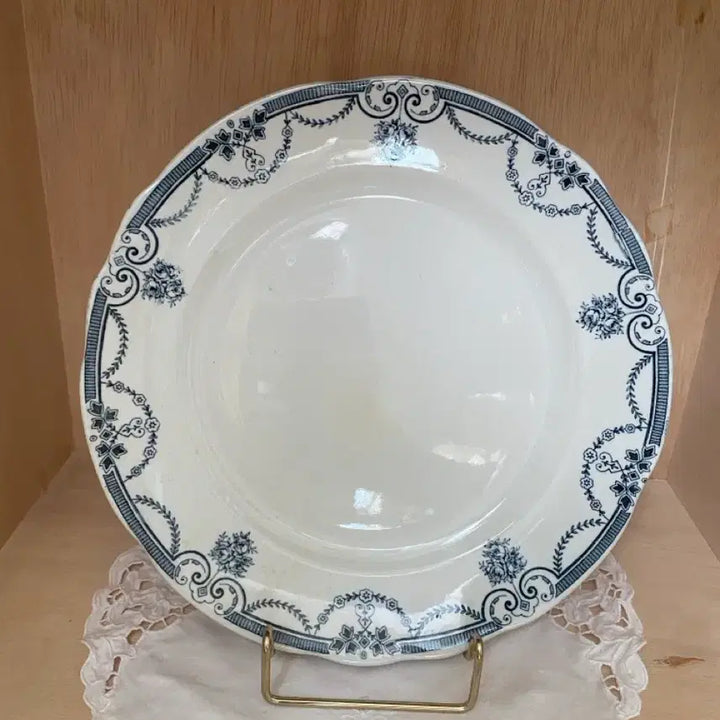 [BUNJANG] French Antique Dinner Plate / 프랑스 엔틱 디너 접시