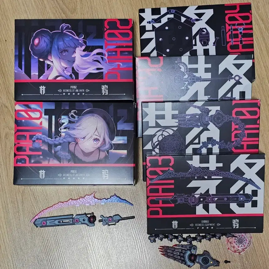 [BUNJANG] Dimension Idea First Witch Rinya Action Figure Set + Additional Parts / 차원구상 최초의 마녀 숲까마귀 린야 액션  피규어 세트 +a