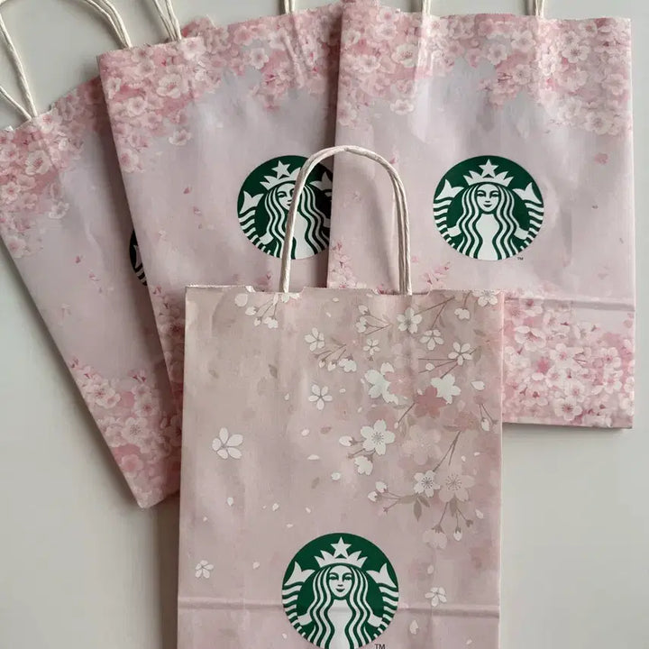 [BUNJANG] Starbucks Cherry Blossom Shopping Bag Bundle Set / 스타벅스 벚꽃 쇼핑백 일괄