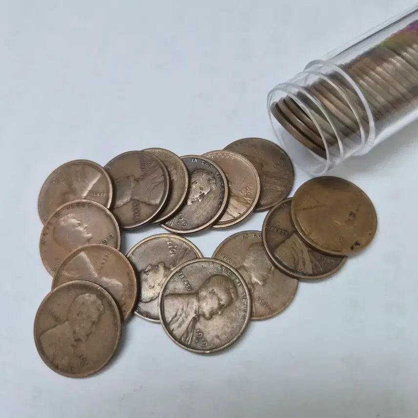 [BUNJANG] Lincoln Penny Coin Set (1910-1919) - 1 Roll / 링컨 페니 동전 세트 1910-1919년 1롤