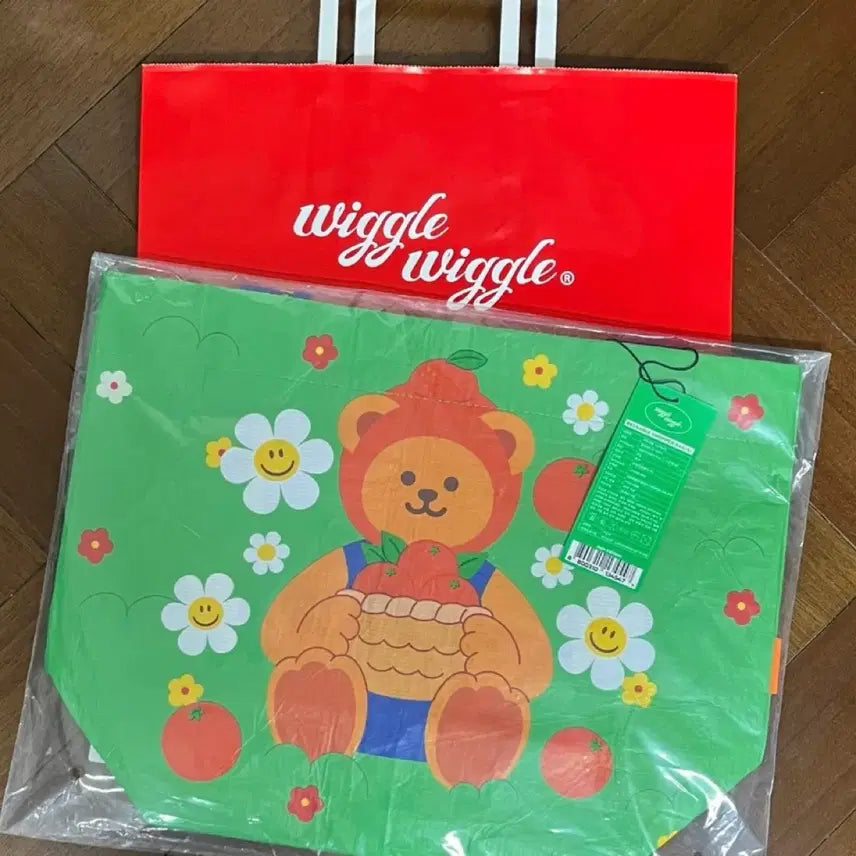 [BUNJANG] Wiggle Wiggle Jeju Edition Reusable Shopper Bag S / 위글위글 제주 에디션 리유저블 쇼퍼백 S 미사용 새상품