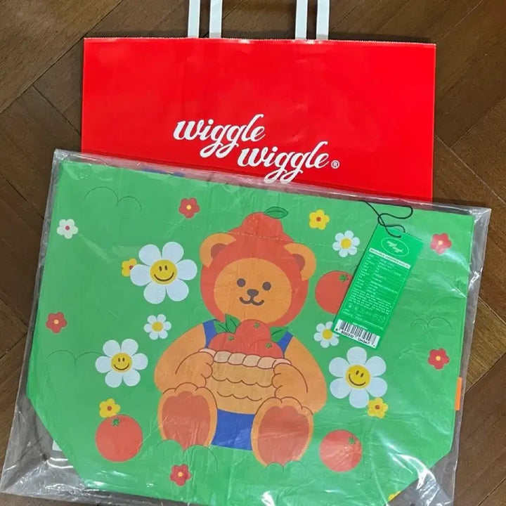 [BUNJANG] Wiggle Wiggle Jeju Edition Reusable Shopper Bag S / 위글위글 제주 에디션 리유저블 쇼퍼백 S 미사용 새상품