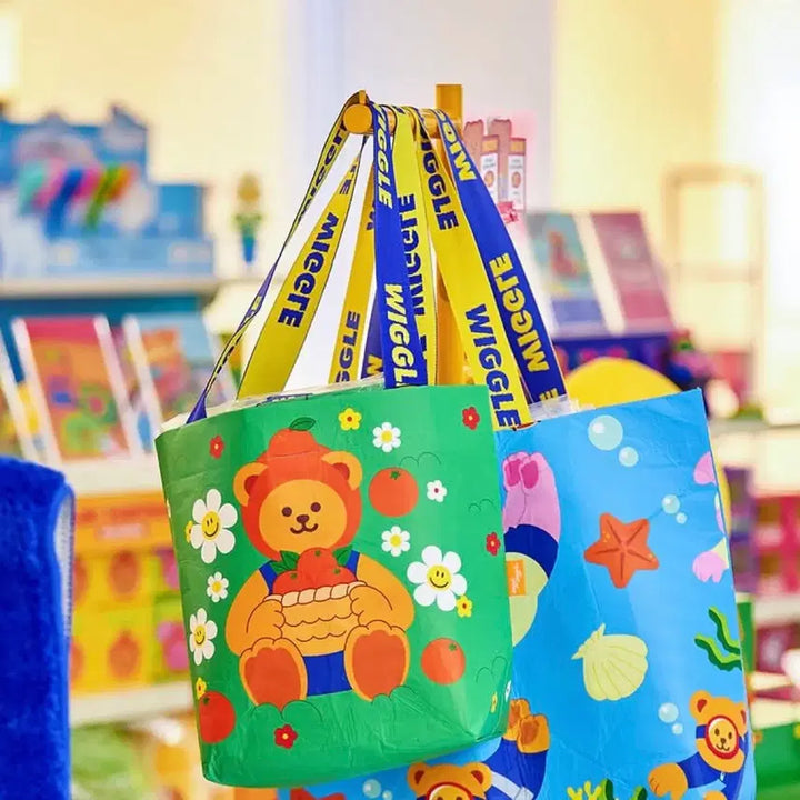 [BUNJANG] Wiggle Wiggle Jeju Edition Reusable Shopper Bag S / [새상품/정품] 위글위글 제주 에디션 리유저블 쇼퍼백 S
