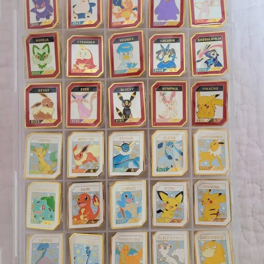 [BUNJANG] Isak Toast Pokémon Badge Set (1st, 2nd, 3rd Gen - Cherry Blossom Day/Night) Bundle Set / 이삭토스트 포켓몬 뱃지 세트 1차 2차 3차(벚꽃낮밤) 61종 전종 일괄