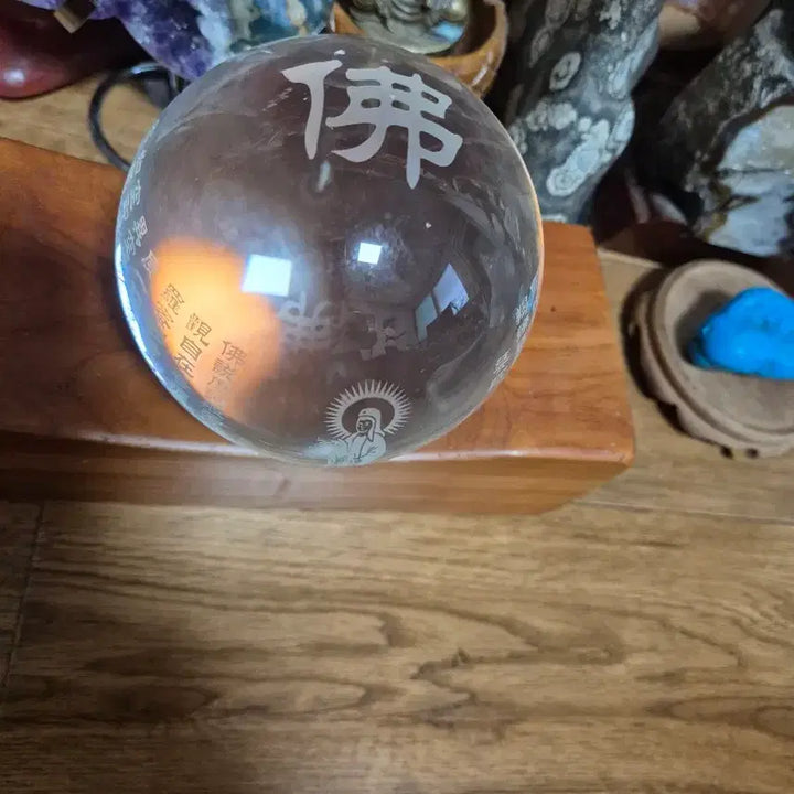 [BUNJANG] Crystal Material Carved Heart Sutra 10cm / 수정재질반야심경조각글자10센치