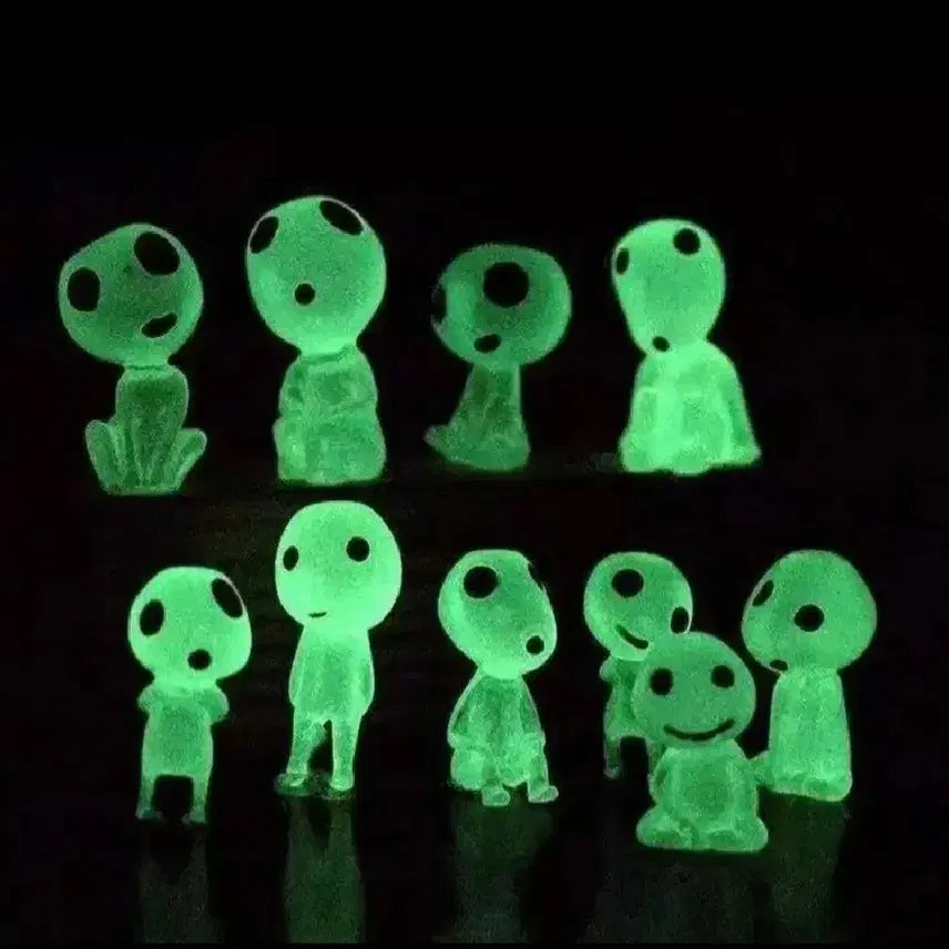 [BUNJANG] Kodama Forest Spirit Figures Set of 10 / 새상품)원령공주 숲의정령 고다마 피규어 10개세트