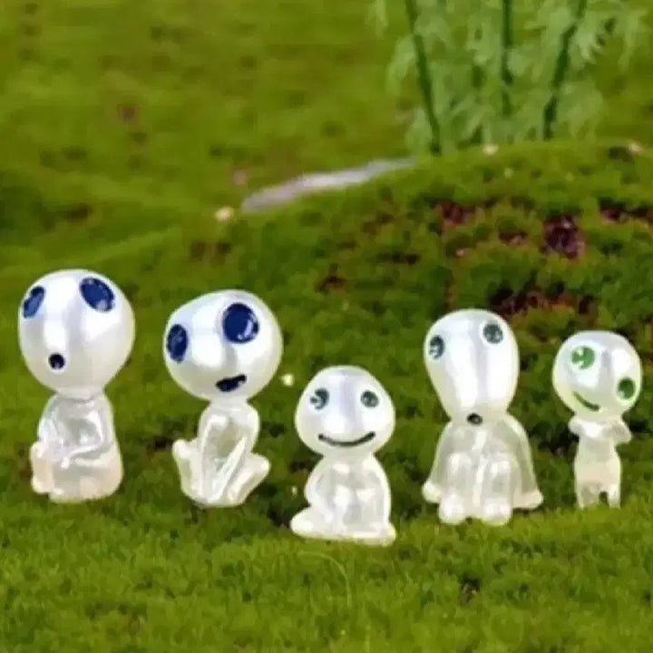 [BUNJANG] Kodama Forest Spirit Figures Set of 10 / 새상품)원령공주 숲의정령 고다마 피규어 10개세트