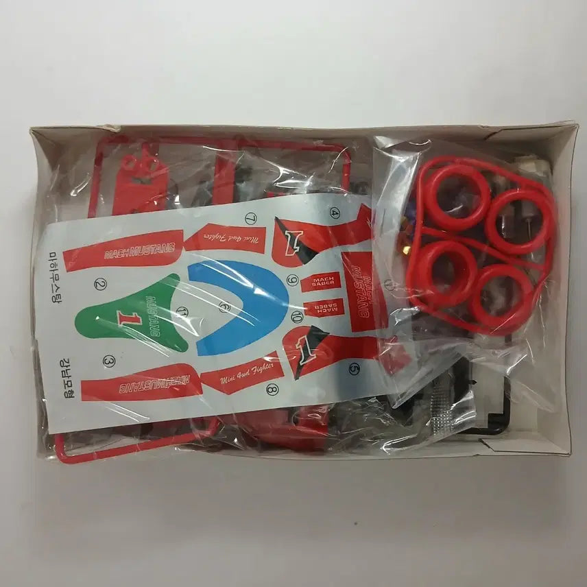 [BUNJANG] Gangnam Model Mach Mustang Minicar Classic Plastic Model Kit / 강남모형/마하 무스탕/미니카/고전프라모델