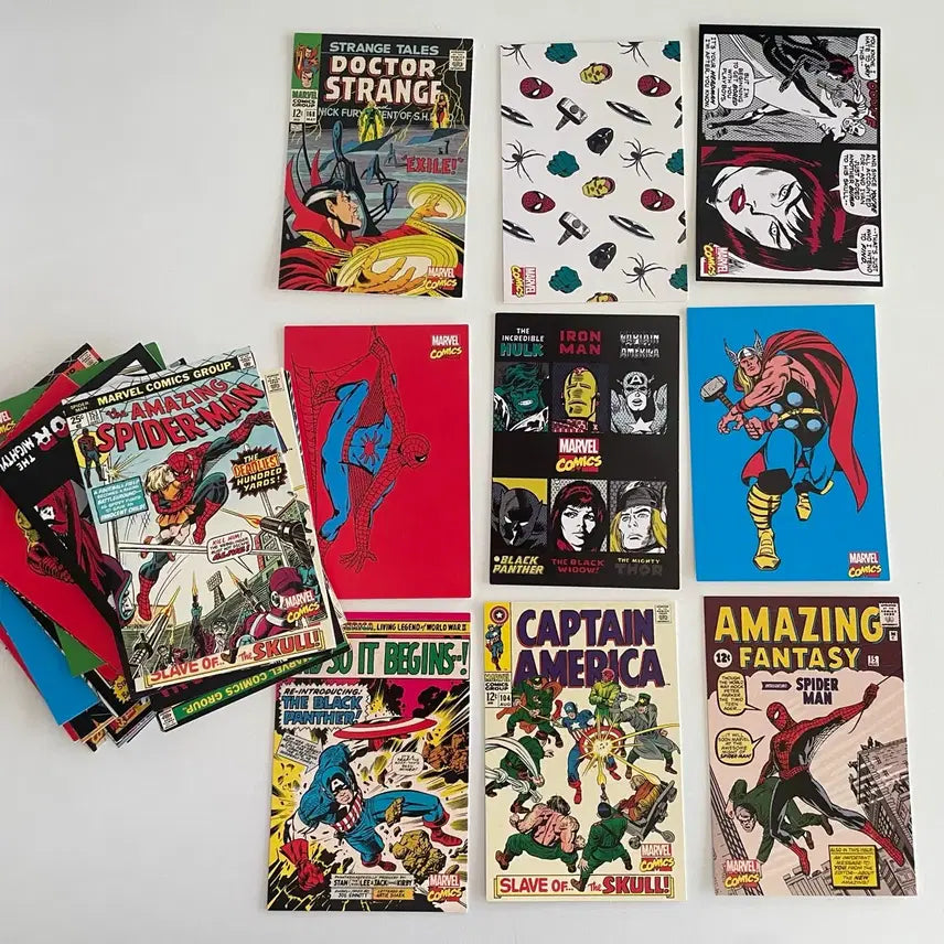 [BUNJANG] Marvel Comics Postcard Collection (46 pcs) / 마블 코믹스 엽서 컬렉션 (46장)