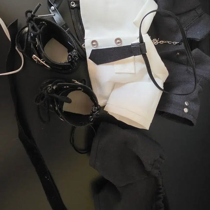 [BUNJANG] 20cm Doll Black SP Suit Set with Shoes / 20cm(20깅) 블랙SP 정장세트 신발 포함