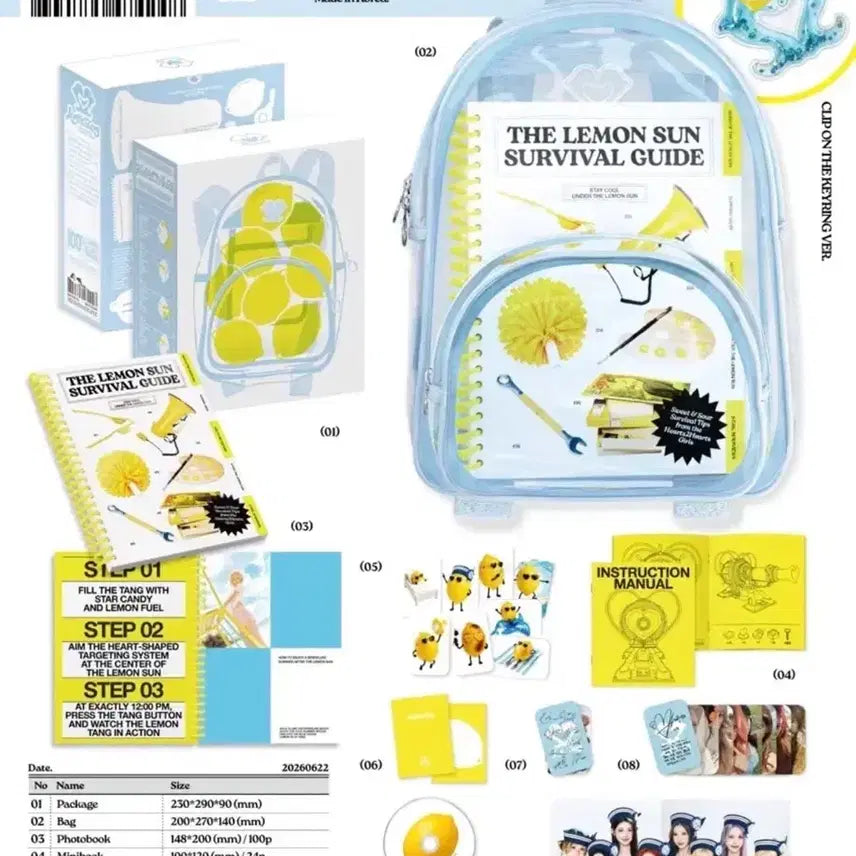 [BUNJANG] HaToHa Lemon T.T Summer Kit Unsealed / 하츠투하츠 레몬탱 썸머키트 개봉