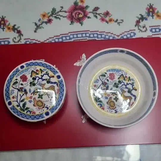 [BUNJANG] Hanguk Dojagi Ten Symbols of Longevity Rice Bowl &amp; Soup Bowl Set / 한국도자기십장생밥공기 +국공기