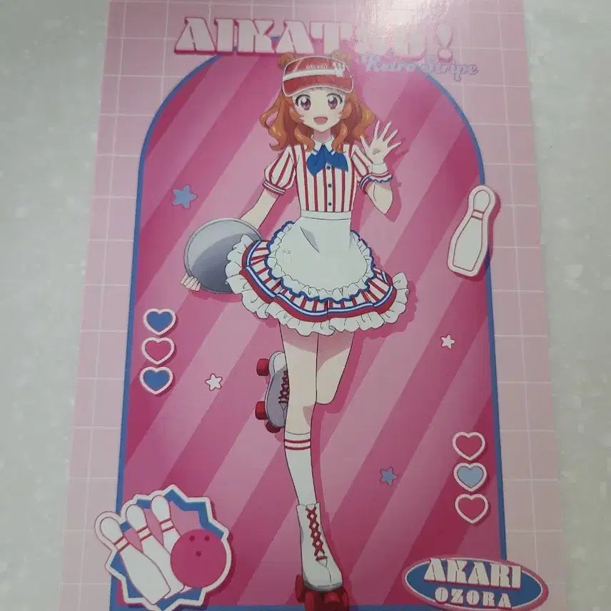 [BUNJANG] Aikatsu Round 1 Special Edition Akari Hoshino Postcard / 아이카츠 라운드원 특전 엽서 판매 아이엠스타 아카리 하늘