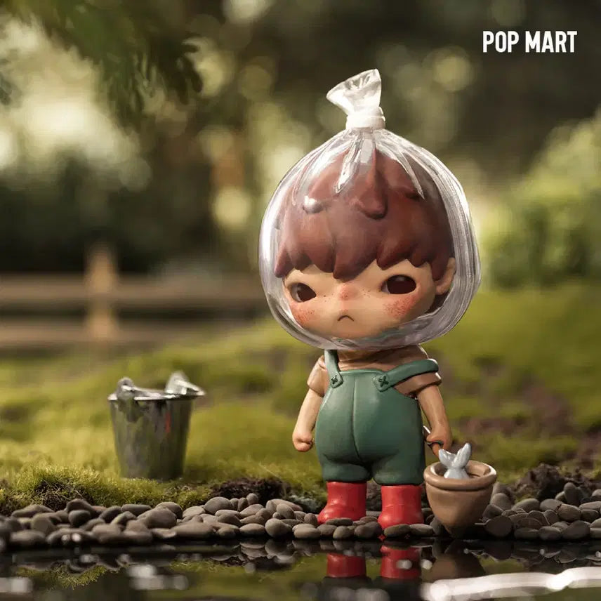 [BUNJANG] POP MART Hirono Lazy Babies Series Fish in Net Figure / [팝마트] 히로노 장난꾸러기 시리즈, 그물 속 물고기 피규어 판매