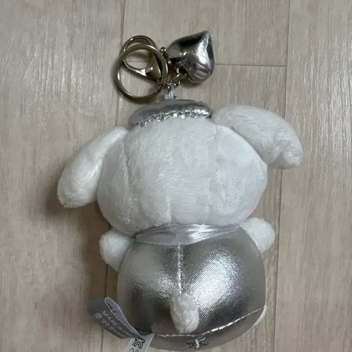 [BUNJANG] Sanrio Pompompurin Silver Keyring / 산리오 폼폼푸린 실버 키링