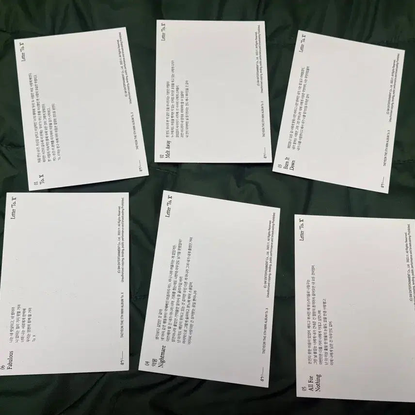 [BUNJANG] Taeyeon INVU 2X Exhibition Postcard Bundle Set / 태연 INVU 투엑스 전시회 엽서 일괄