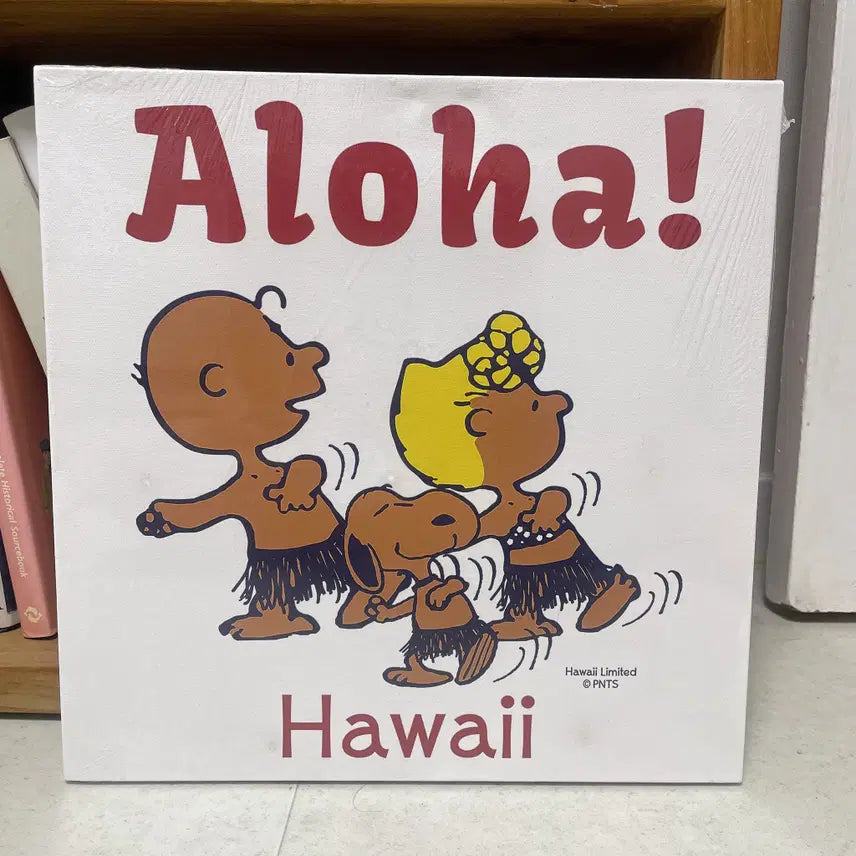 [BUNJANG] Hawaii Limited Aloha Snoopy Canvas Art (35x35cm) / 하와이 한정 ALOHA 스누피 캔버스 아트  Hawaii Limited 35*35cm 민트 컨디션