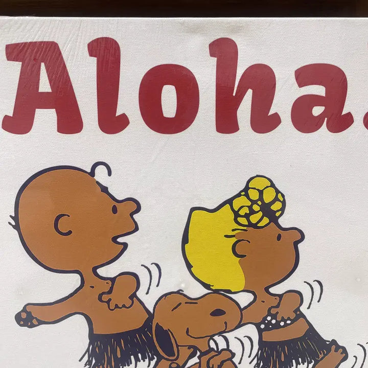 [BUNJANG] Hawaii Limited Aloha Snoopy Canvas Art (35x35cm) / 하와이 한정 ALOHA 스누피 캔버스 아트  Hawaii Limited 35*35cm 민트 컨디션