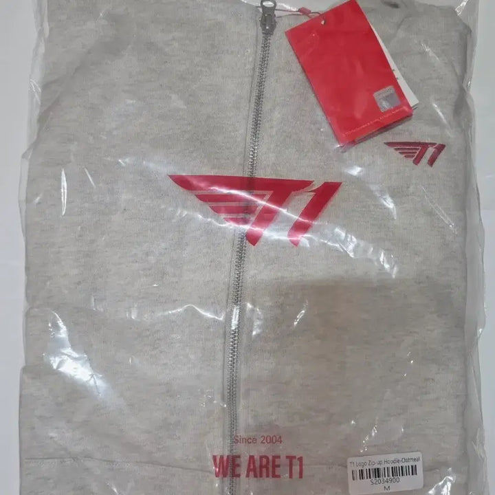 [BUNJANG] T1 League of Legends Hoodie Zip-Up Oatmeal M Sealed / T1 티원 후드집업 오트밀 M 미개봉