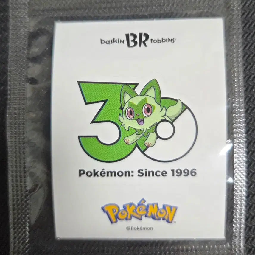 [BUNJANG] Baskin Robbins Pokemon 30th Anniversary Sticker Set (Nyaho) / 베라 포켓몬 30주년 띠부씰 스티커 베스킨라빈스 냐오하