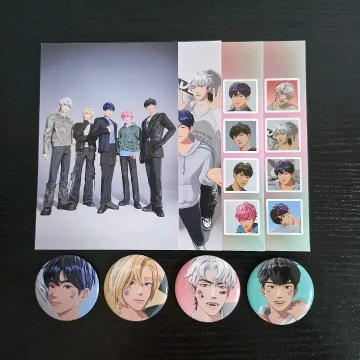 [BUNJANG] PLAVE XBLUSH Magazine Can Badge, Postcard, Sticker Set / 플레이브 XBLUSH 잡지 캔뱃지 엽서 스티커