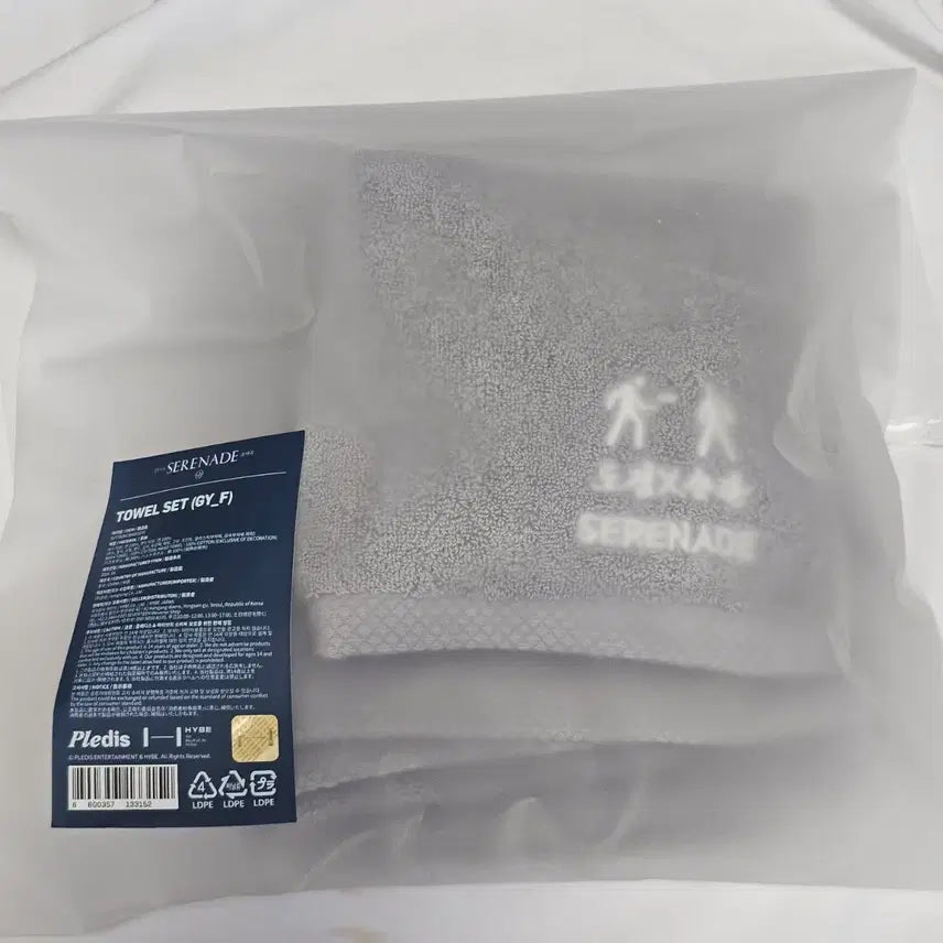 [BUNJANG] SEVENTEEN DK SEUNGKWAN Serenades Concert Gray Towel Set (Sealed) / [미개봉]세븐틴 도겸 승관 세레나데 회색수건 콘서트 굿즈 dxs