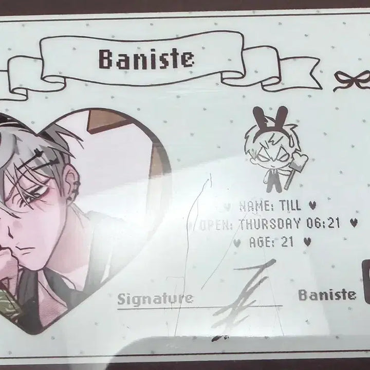 [BUNJANG] A-side Barniste Tile PVC Photocard / 판매) 에이스테 바니스테 틸 pvc 포카 (공정 하자)