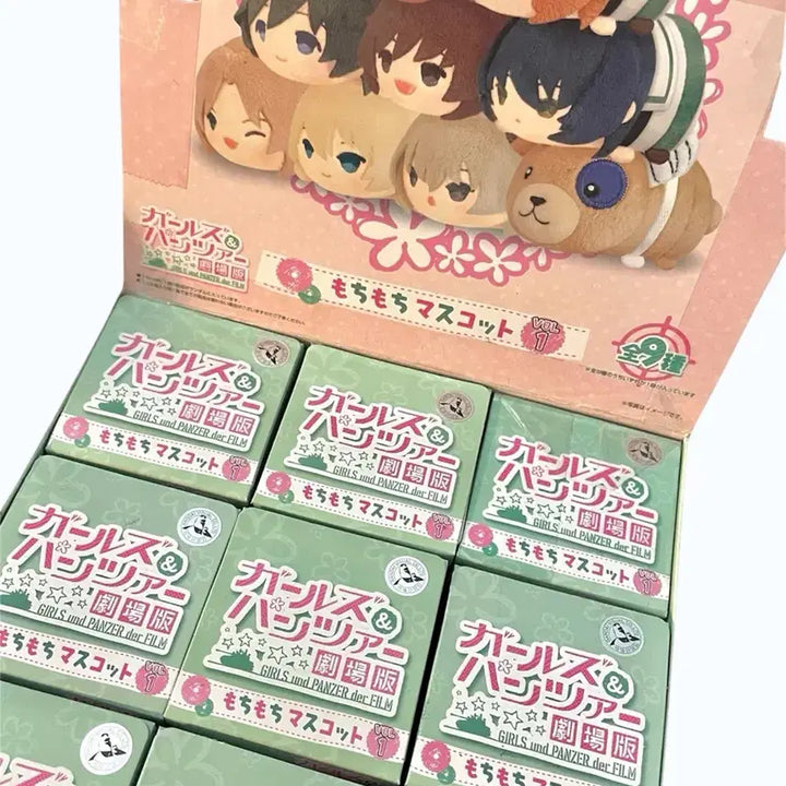 [BUNJANG] Girls und Panzer Random Mochi Plush Doll Set / 걸즈앤판처 랜덤 모찌 누이 인형 9종 (풀박)
