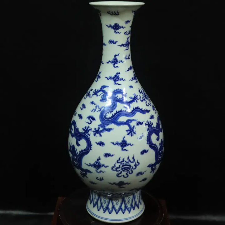 [BUNJANG] Chinese Celadon Vase with Dragon Motif / 중국 도자기 운용문 옥호춘병