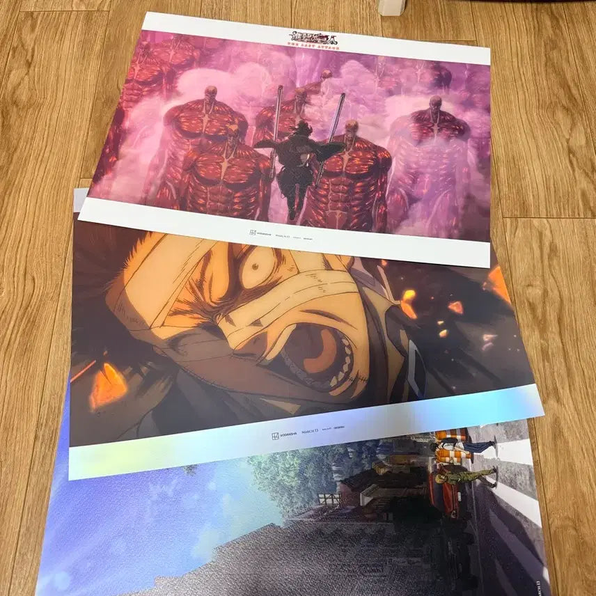[BUNJANG] Attack on Titan Movie Limited Edition Poster Set (3 Types) / 진격의 거인 영화 특전 포스터 3종 세트