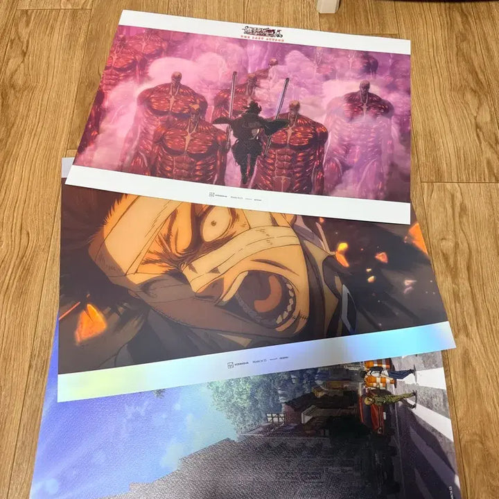 [BUNJANG] Attack on Titan Movie Limited Edition Poster Set (3 Types) / 진격의 거인 영화 특전 포스터 3종 세트
