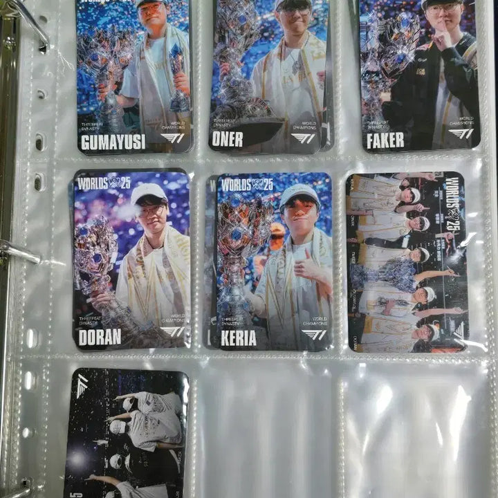 [BUNJANG] T1 2025 Worlds Champions Photocard Full Set / <msi팬페스타> T1 25월즈우승 포토카드 풀세트
