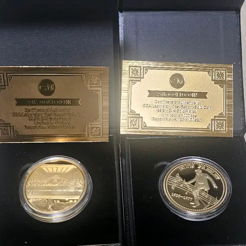 [BUNJANG] Gold Plated Coin Set (Jesus, Elvis Presley, Last Supper) - 2 Types Bundle / 골드 코인 세트 (예수, 엘비스 프레슬리, 최후의 만찬),2종일괄