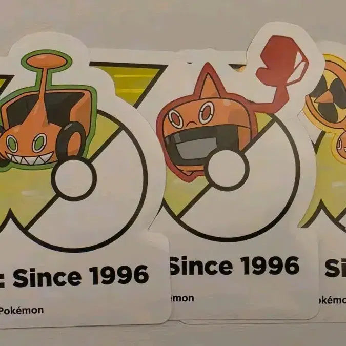 [BUNJANG] Pokemon 30th Anniversary Rotom Sticker Set / 포켓몬 30주년 스티커 로토무 3종