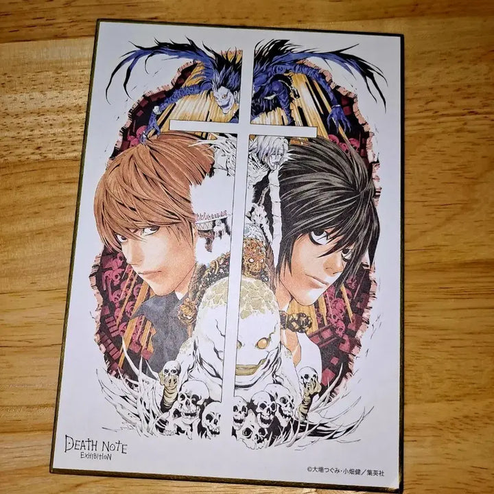 [BUNJANG] Death Note Original Exhibition Light Yagami L Shikishi / 데스노트 원화전 라이토 엘 색지