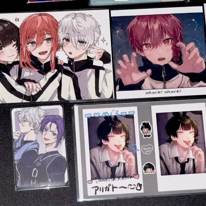 [BUNJANG] Blue Lock Nagi Seishiro &amp; Rin Itoshii Tailor Suit Acrylic Stand &amp; Photocards Bundle / 블루록 나기, 린 정장 아크릴 풀빵님 포카 아무님 스티커 비공굿 일괄