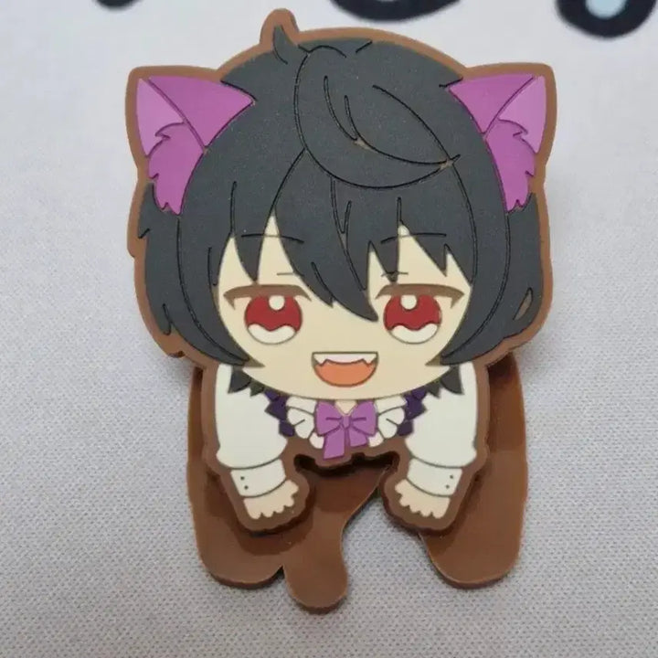 [BUNJANG] Ensemble Stars! Ritsu Sakuma Cheshire Cat Rubber Clip / 앙스타 사쿠마 리츠 러버 클립 고양이 체셔