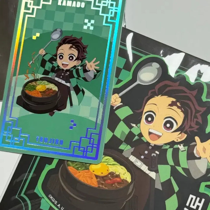 [BUNJANG] Demon Slayer Tanjiro Full Focus VIP Card &amp; Sticker Bundle Set / 택포,일괄) 탄지로 / 전집중전 VIP 카드, 스티커