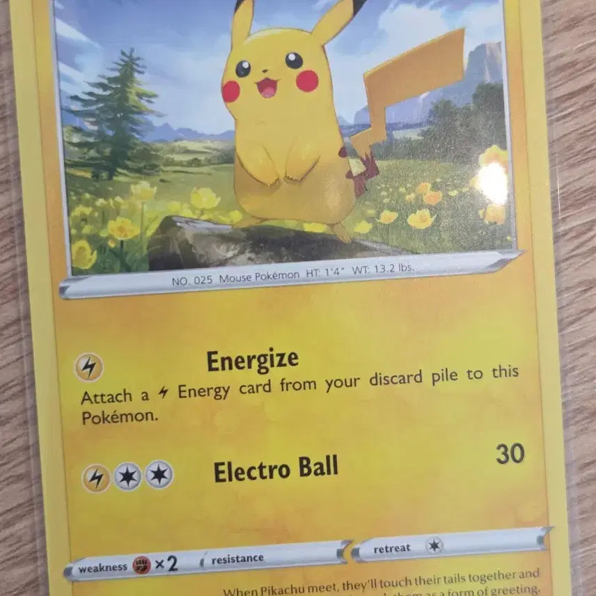[BUNJANG] Pokemon Pikachu 2 Card Bundle Set (Flower Field Pikachu, Pokemon GO Walking Pikachu) - English / [북미/일괄] 포켓몬 카드 피카츄 2종 세트 (들꽃 꽃밭 피카츄, 포켓몬고 산책피카츄)