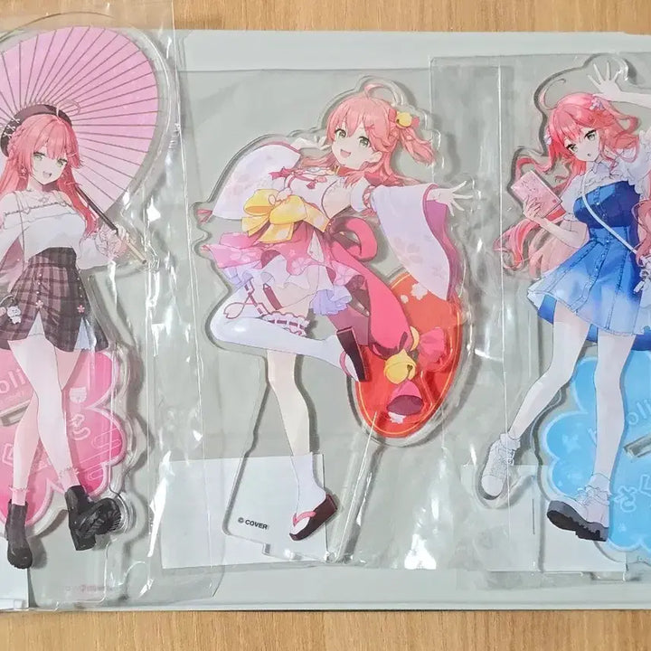 [BUNJANG] Hololive Sakura Miko Kyoto Pop-up Acrylic Stand Set / 홀로라이브 사쿠라 미코 교토 팝업 아크릴 스탠드 3종