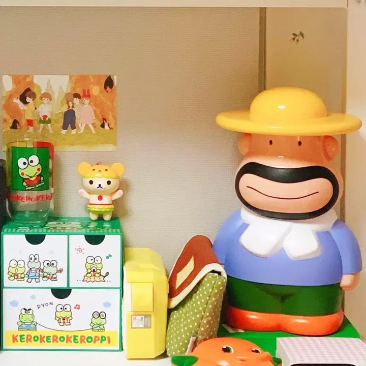 [BUNJANG] Vintage Karu Uncle Coin Bank / 고전 캐릭터 굿즈 일본 만화 인형 빈티지 카루아저씨 칼아저씨 30cm 초레어템 저금통