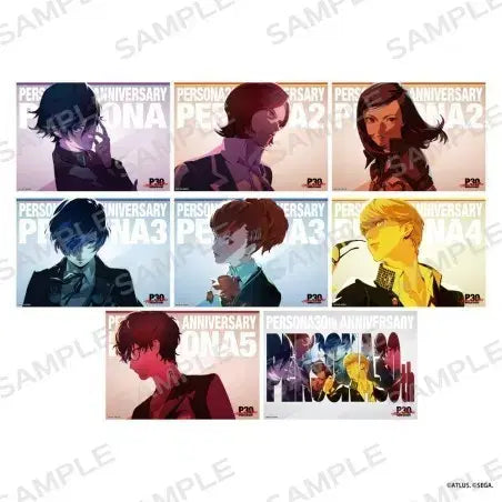 [BUNJANG] Persona 30th Anniversary A4 Clear Poster Full Set / 페르소나 30주년 a4 클리어 포스터 전종 세트