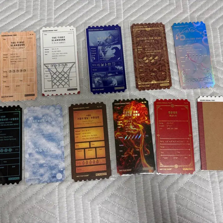 [BUNJANG] Megabox Original Ticket Collection - 11 Tickets (9 Types) / 메가박스 인기 영화 굿즈 오리지널티켓 오티 11장 일괄
