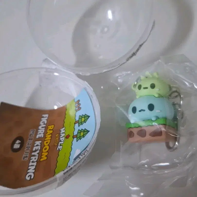 [BUNJANG] Lotte World MapleStory Stone Spirit Figure Keychain / 롯데월드 메이플스토리 돌의 정령 피규어 키링 미개봉