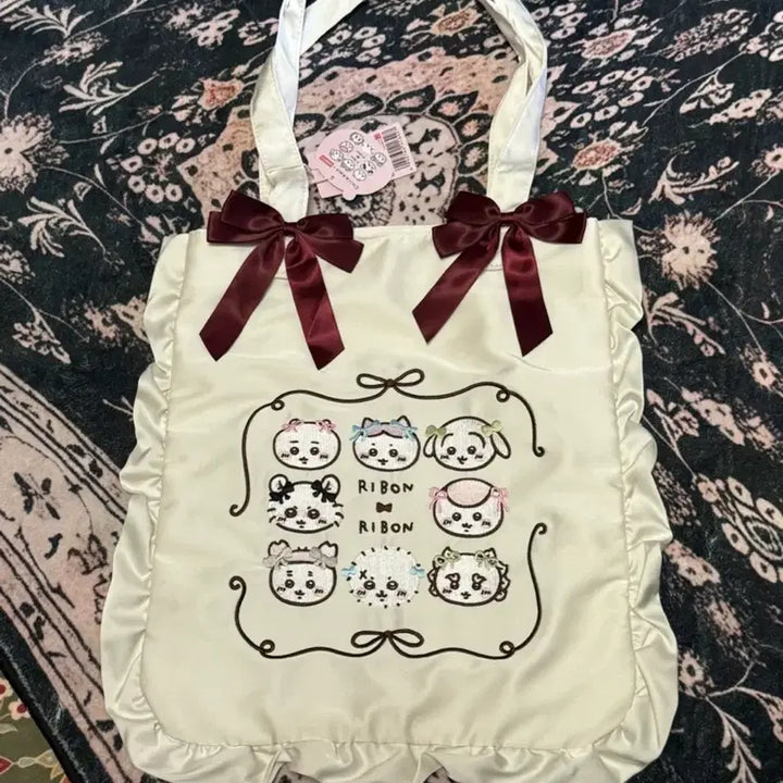 [BUNJANG] Chikawa Ribbon Eco Bag / [먼작귀] 치이카와 리본 에코백