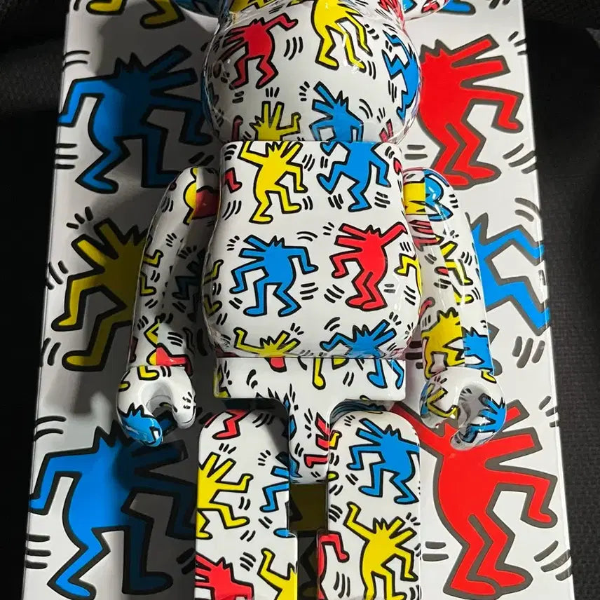 [BUNJANG] Keith Haring x Bearbrick 400% Unsealed Figure / 베어브릭 키스해링 400% 개봉